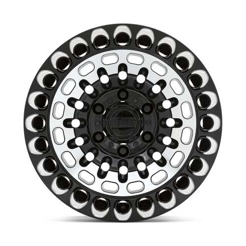 Black Rhino Wheels 1795LBY126135B87 - Labyrinth 17X9.5 Gloss Black With Machined Face & Milling