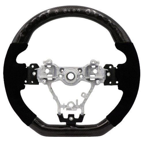 BLOX Racing BXSW-50010-B - Racing 15-21 Subaru Carbon/Alcantara Steering Wheel Black Stitching