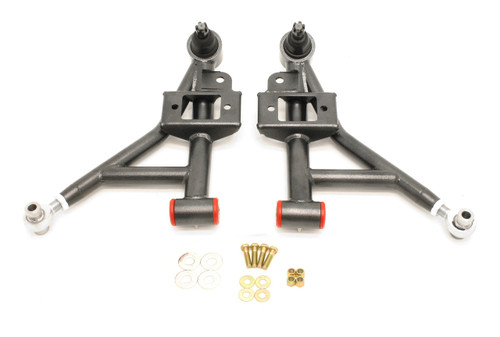 BMR AA020H - 93-02 F-Body Adj. Lower A-Arms Poly/Rod End Combo - Black Hammertone