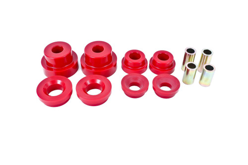 BMR BK024 - 10-15 5th Gen Camaro Rear Cradle Pro Version Full Bushing Kit (Polyurethane) - Red