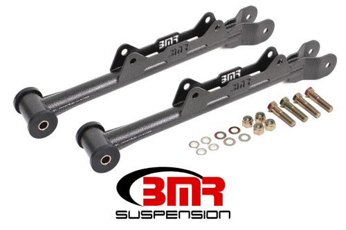 BMR MTCA030H - 10-15 5th Gen Camaro Chrome Moly Non-Adj. Rear Lower Control Arms (Delrin) - Black Hammertone