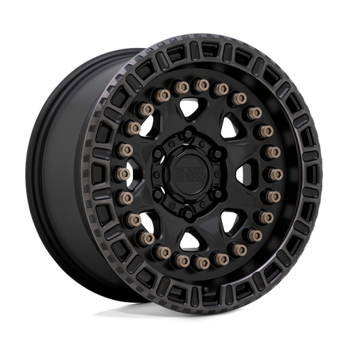 Black Rhino Wheels 2090CBN106135M87 - Carbine 20X9 Matte Black W/ Machined Tinted Ring & Bronze Bolts