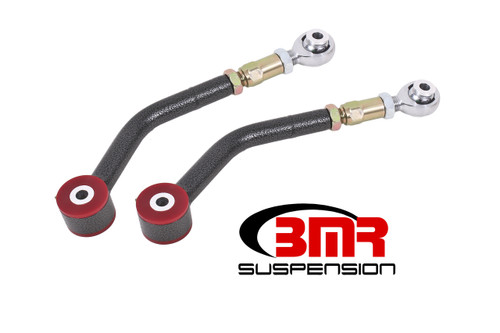 BMR UCA112H - 08-17 Challenger Upper Control Arms On-Car Adj. Rod Ends (Polyurethane) - Black Hammertone
