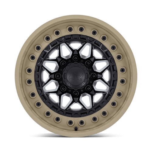 Black Rhino Wheels BR008MD17906800 - Alpha 17X9 Matte Black With Sand Lip