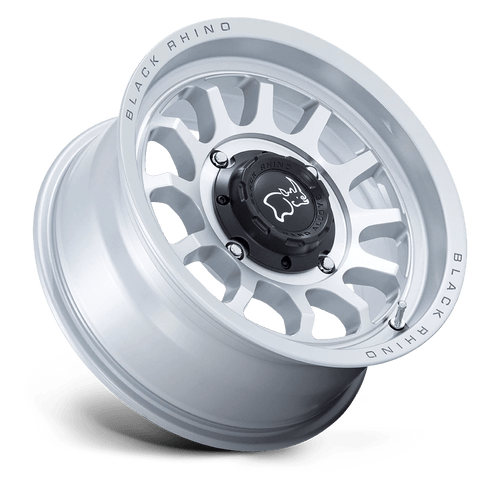 Black Rhino Wheels BU001SD14704810 - Rapid Utv 14X7 Hyper Silver With Machined Face