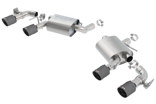 Borla 11924CFBA - 2016-2017 Chevrolet Camaro SS AT/MT RWD S-type Exhaust (w/ Dual Mode Valves) - Black CF Tip