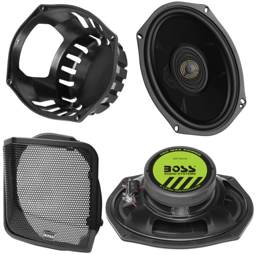 Boss Audio BHD14 - Systems Harley Davidson 6 x 9 Inch Saddlebag Speaker Kit