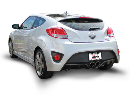 Borla 140506 - 13-15 Hyundai Veloster Turbo 1.6L AT/MT FWD 2dr Dual Center Rear Exit Cat-Back Exhaust