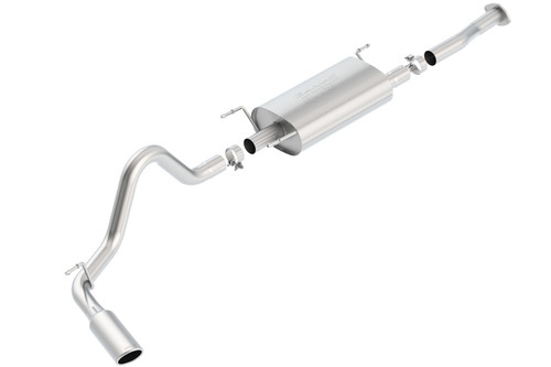 Borla 140680 - 2016 Toyota Tacoma 3.5L V6 Auto 4DR CC SB S-Type 2.5in Single Left Rear Exit 4in Tip Exhaust
