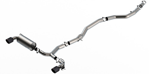Borla 140826CFBA - 2020 Toyota Supra GR 3.0L I6 3in ATAK Catback Exhaust - Carbon Fiber Tips