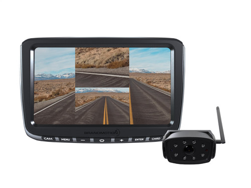 Brandmotion AHDS-7810V2 - Wireless Observation Camera System w/4 Input 7in. DVR HD Monitor w/Pre-Wired Ada