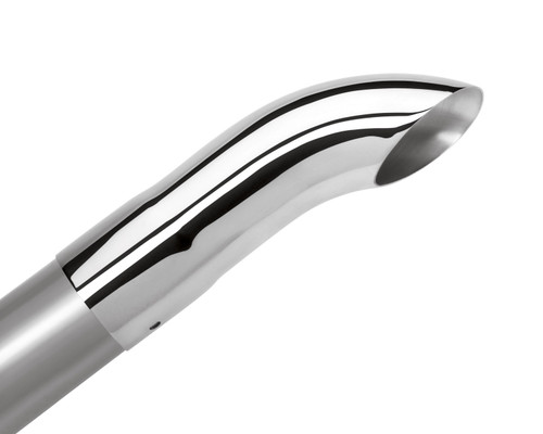 Borla 20109 - Universal Polished Tip Single Round Turndown/Turnout (inlet 2 1/4in. Outlet 2 1/4in)