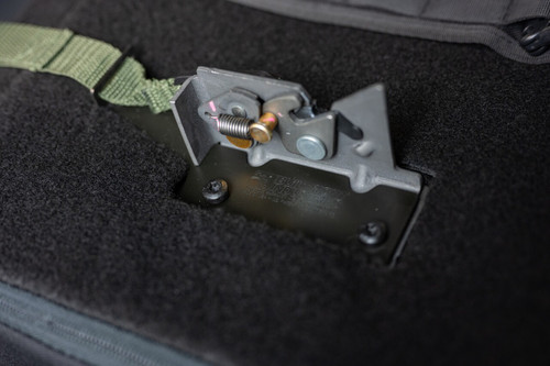 BuiltRight Industries 100115 - Rear Seat Release - 09-14 F-150 SuperCrew, 15+ Supercab/SuperCrew, Olive Strap