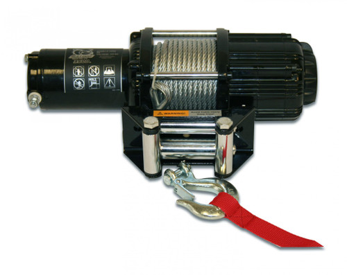Bulldog Winch 15005 - 3,500 LB UTV Winch 50 Ft Wire Rope Two Switches Mounting Channel Roller Fairlead