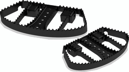 Burly Brand B13-1051B - MX Passenger Boards - Black