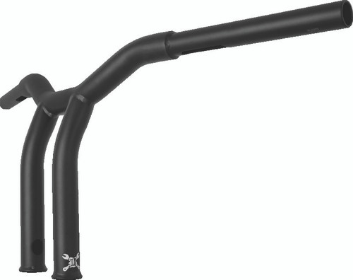 Burly Brand B12-6051SB - Dominator Raked Bar 10in - Matte Black