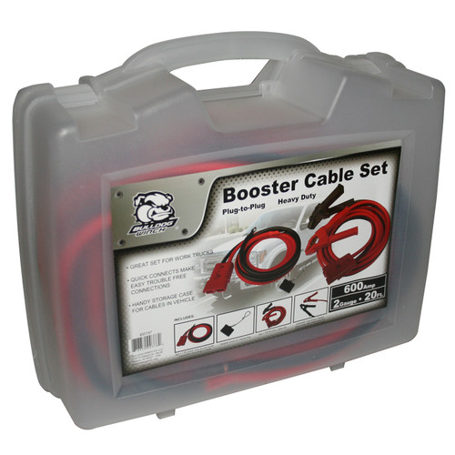 Bulldog Winch 20197 - Booster Cable 20 Ft 2 Gauge w/Quick Connects And 7.5 Ft Truck Lead Set