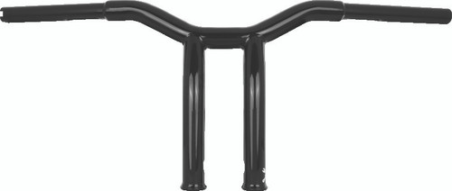 Burly Brand B12-6051B - Dominator Raked Bar 10in - Gloss Black