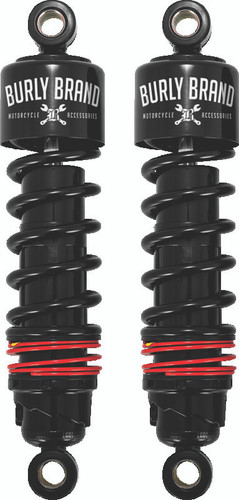Burly Brand B28-1204B - FLH Slammer Shocks - Black