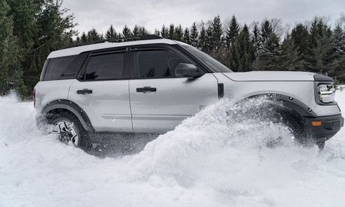 Bushwacker 20952-02 - 21-22 Ford Bronco Sport Pocket Style Flares 4pc Set - Black Smooth Finish