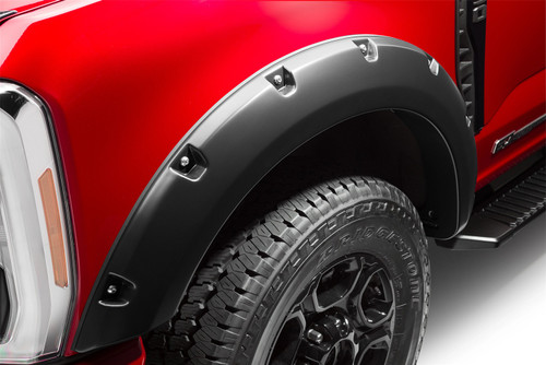 Bushwacker 20143-02 - 23-24 Ford F-250/350 SuperDuty Pocket Style Flares 2pc Front - Black