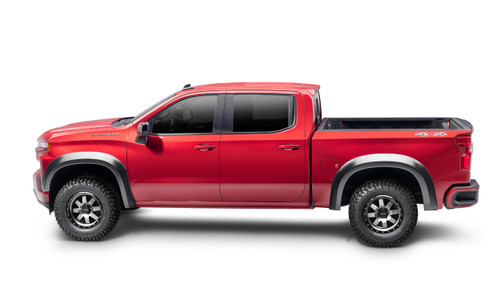 Bushwacker 40152-02 - Black Extend-A-Fender Fender Flares Smooth Finish 2-Piece Rear for 19-21 Chevrolet Silverado 1500; 2022 Chevrolet Silverado 1500 LTD