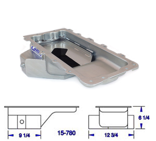 Canton 15-780 - Oil Pan For Ford 4.6L 5.4L Street Rear T Sump Pan