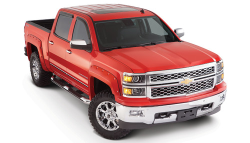 Bushwacker 40959-02 - 14-18 Chevy Silverado 1500 Fleetside Pocket Style Flares 4pc - Black