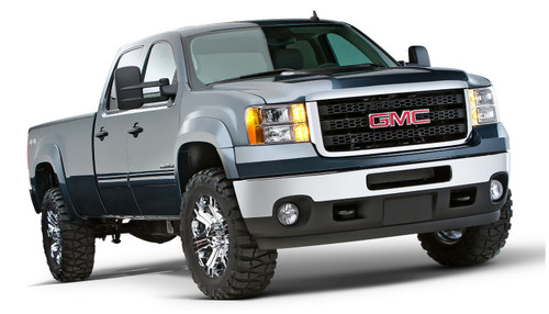Bushwacker 40952-02 - 07-13 GMC Sierra 1500 Fleetside Extend-A-Fender Style Flares 4pc 78.7/97.6in Bed - Black