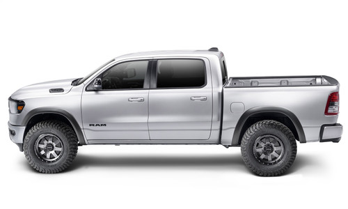 Bushwacker 50926-02 - 19-22 Ram 1500 (Excl. Rebel/TRX) 67.4 & 76.3in Bed Extend-A-Fender Flares 4pc - Smth Blk