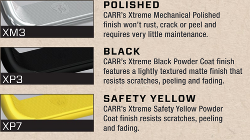 Carr 124501 -   - Super Hoop; Assist/Side Step; XP3 Black Powder Coat; Pair