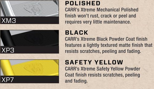 Carr 102551 -   - HOOP II; Assist/Side Step; XP3 Black Powder Coat; Pair