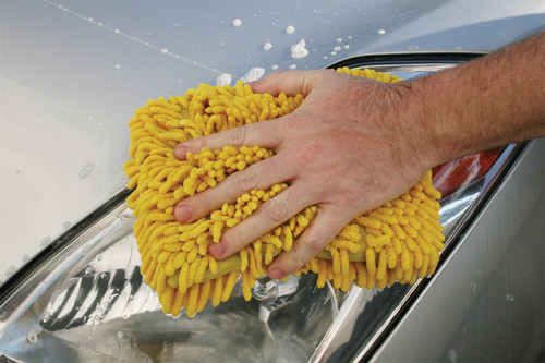 Carrand 40309 - Chenille Wash Mitt; w/Long Chenille;