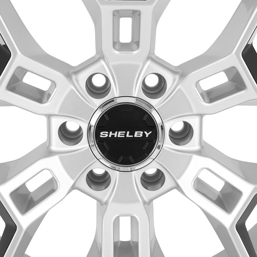 Carroll Shelby Wheels CS45-395512-CP - CS45 - 22 x 9.5 in. - 12mm Offset - Chrome Powder w/ Black