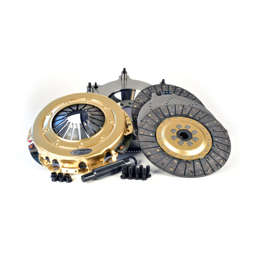 Centerforce 412615690 - SST 10.4, Multi=Disc Clutch and Flywheel Kit, 51.6 lbs, 130 Tooth Gear, 8 Bolt Crank, 925 ft/lbs Capacity, 10.4in Dia., 26-Spline, Fits Dodge Challenger 8 Cyl