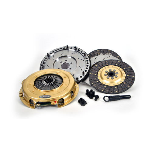 Centerforce 412693000 - SST 10.4, Multi=Disc Clutch and Flywheel Kit, 46.25 lbs, 130 Tooth Gear, 6 Bolt Crank, 925 ft/lbs Capacity, 10.4in Dia., 23-Spline, Fits Dodge/Plymouth Cars and Trucks 8 Cyl