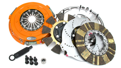 Centerforce 413614840 - DYAD ? DS 10.4, Multi-Disc Clutch and Flywheel Kit, 168 Tooth Gear, 33.0 in/oz Externally Balanced, 6 Bolt Crank, 1300 ft/lbs Capacity, 10.4in Dia., 26-Spline, Fits Chevrolet/GMC Cars and Trucks 7.4L