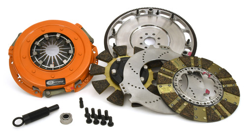 Centerforce 413114805 - DYAD ? DS 10.4, Multi-Disc Clutch and Flywheel Kit, 45.95 lbs, 164 Tooth Gear, 0 in/oz Internally Balanced, 8 Bolt Crank, 1300 ft/lbs Capacity, 10.4in Dia., 26-Spline, Fits Ford Mustang 8 Cyl