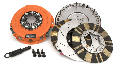 Centerforce 413753000 - DYAD ? DS 10.4, Multi-Disc Clutch and Flywheel Kit, 130 Tooth Gear, 0 in/oz Internally Balanced, 6 Bolt Crank, 1300 ft/lbs Capacity, 10.4in Dia., 18-Spline, Fits Dodge/Plymouth Cars 7.2L