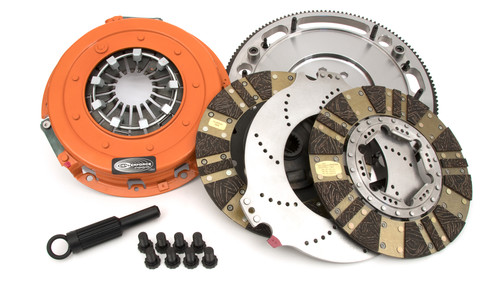 Centerforce 413753040 - DYAD ? DS 10.4, Multi-Disc Clutch and Flywheel Kit, 143 Tooth Gear, 0 in/oz Internally Balanced, 8 Bolt Crank, 1300 ft/lbs Capacity, 10.4in Dia., 18-Spline, Fits Dodge/Plymouth Cars 7.0L/7.2L