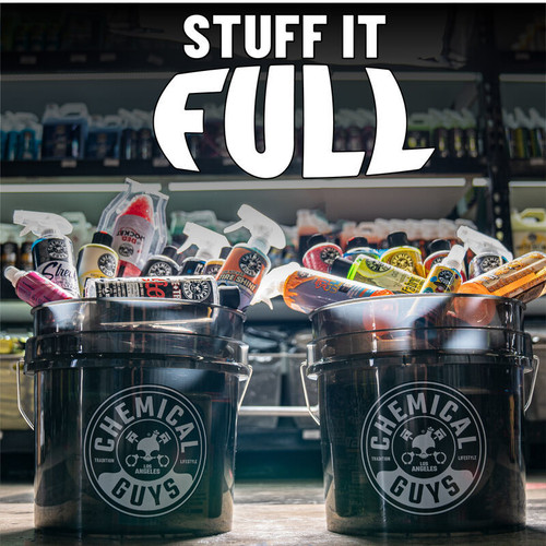 Chemical Guys ACC108 - Heavy Duty Detailing Bucket Smoked Black (4.5 Gal)