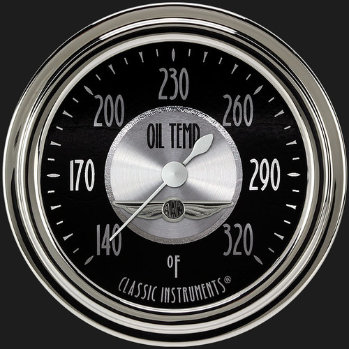 Classic Instruments AT328SLC - All American Tradition 2 5/8" Oil Temperature Gauge