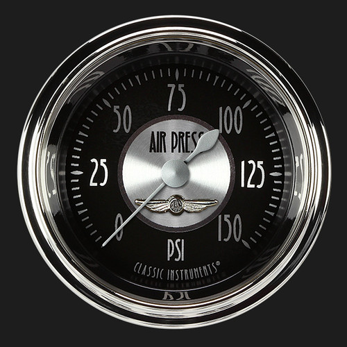 Classic Instruments AT118SHC - All American Tradition 2 1/8" Air Pressure Gauge
