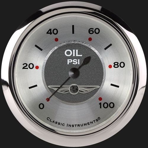 Classic Instruments AW381SRC - All American 2 5/8" Oil Pressure Gauge