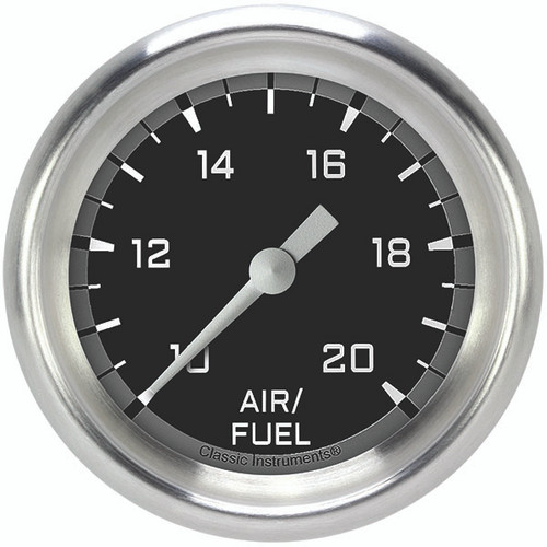 Classic Instruments AX394GAPF - Autocross Gray 2 5/8" Air Fuel Ratio Gauge