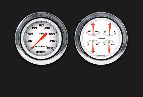 Classic Instruments CT54VSW52 - Velocity Series White 1954-55 Chevy Truck Package