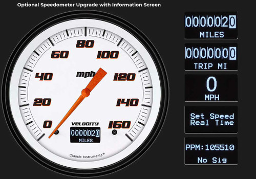 Classic Instruments CT54VSW52 - Velocity Series White 1954-55 Chevy Truck Package