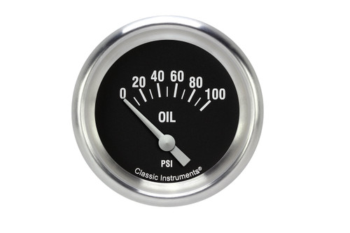 Classic Instruments HR281SLF - Hot Rod 2 5/8" Oil Pressure Gauge