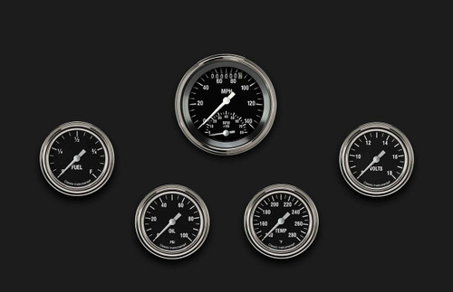 Classic Instruments HR335SLF - Hot Rod Five Gauge Set 335