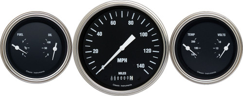 Classic Instruments HR64SLC - HOT ROD 5IN SPEEDO & 2 - 3INDUALS-GM
